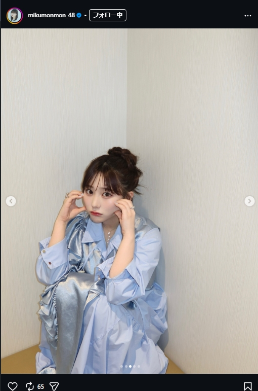 田中美久のインスタグラムから