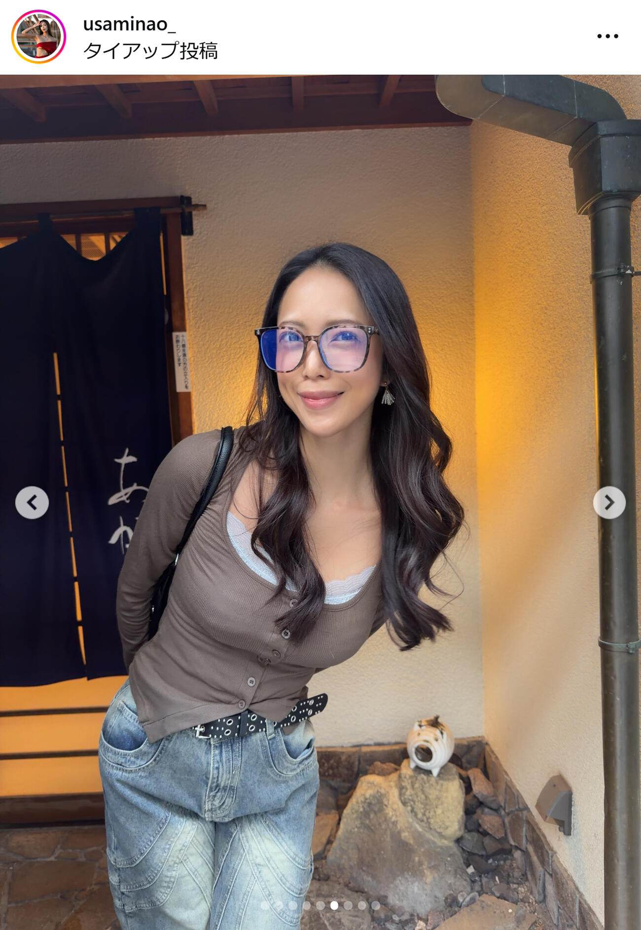 ビキニ姿でサウナを楽しむ様子をアップした宇佐美なお（宇佐美なおのインスタグラムから）