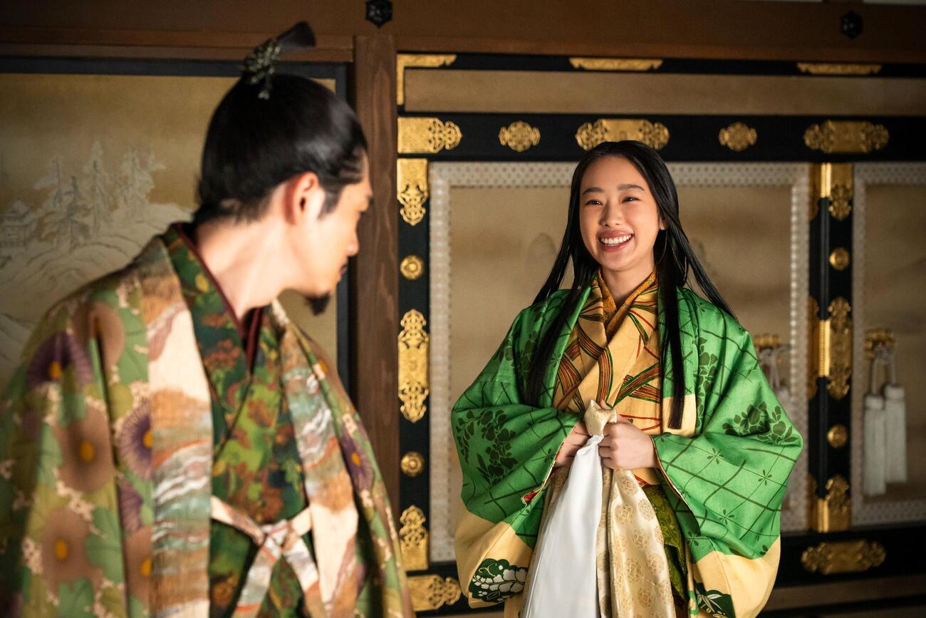 「豊臣兄弟！」で徳川家康を演じる松下洸平（左）右はあさひ役の倉沢杏奈