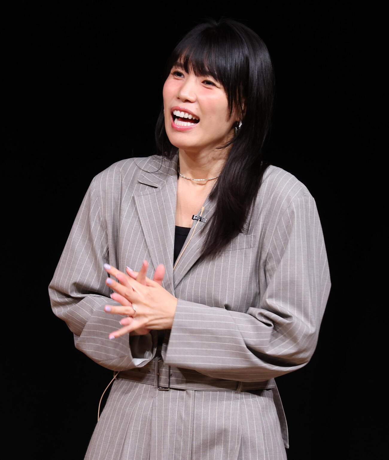 松竹芸能大シンポジウムに出演した紺野ぶるま（撮影・中島郁夫）