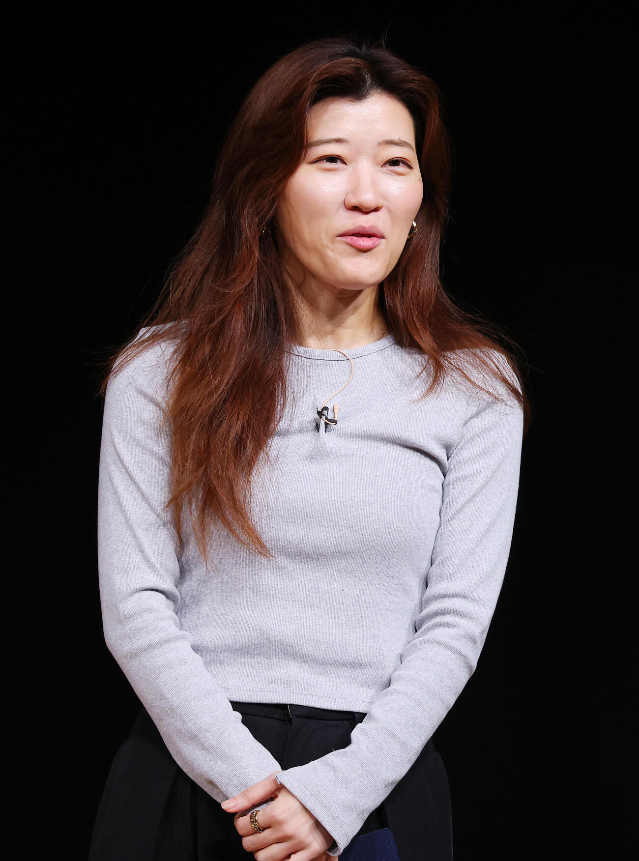 松竹芸能大シンポジウムに出演したヒコロヒー（撮影・中島郁夫）