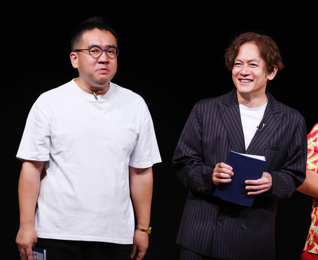 松竹芸能大シンポジウムに出演したなすなかにし中西茂樹（左）と那須晃行（撮影・中島郁夫）