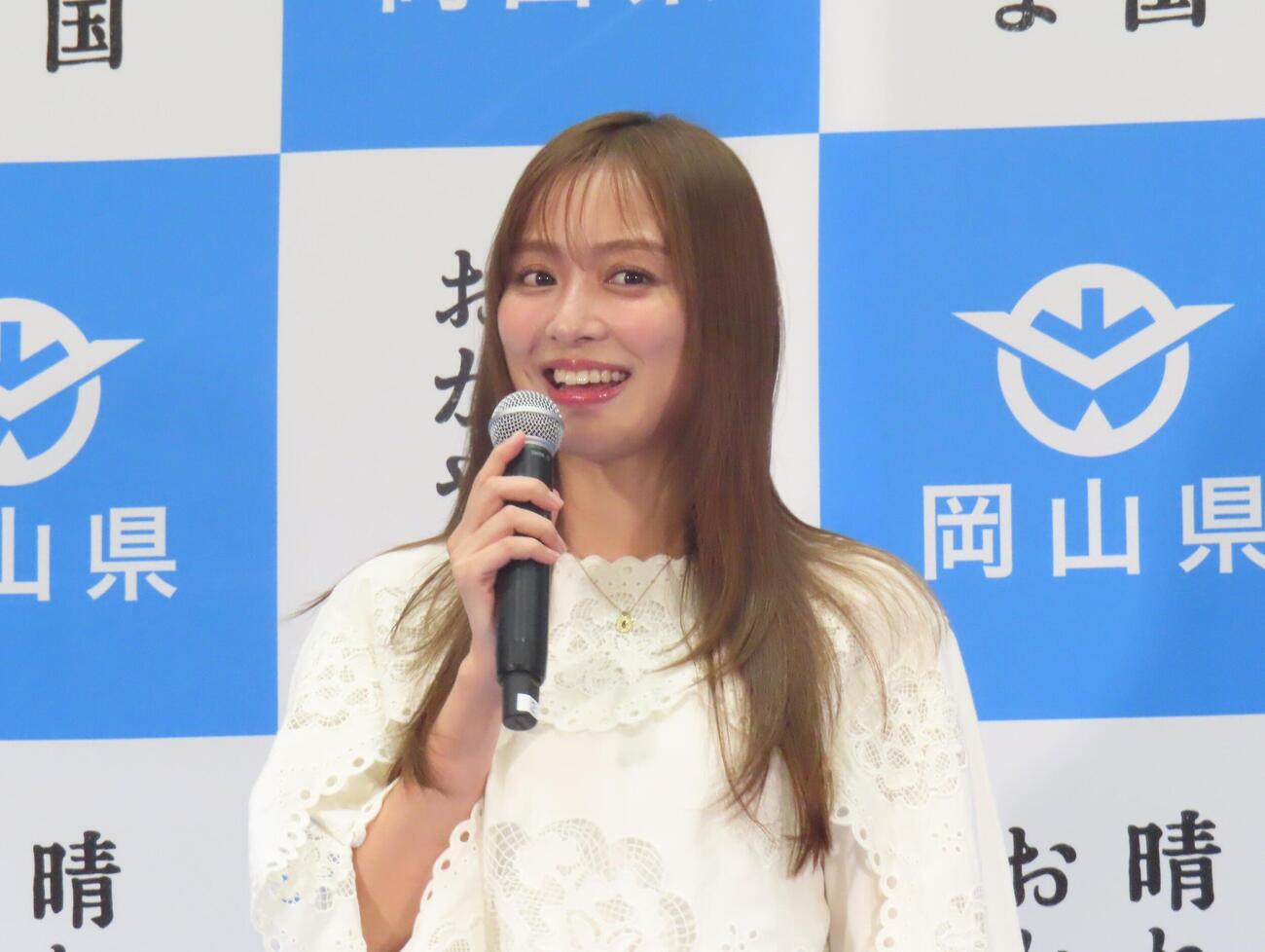 「晴れの国OKAYAMA魅力発見プロジェクト」“パワー”アップイベントに出席した内田理央