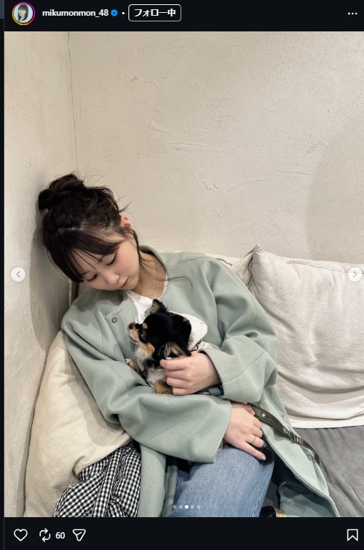 田中美久のインスタグラムから