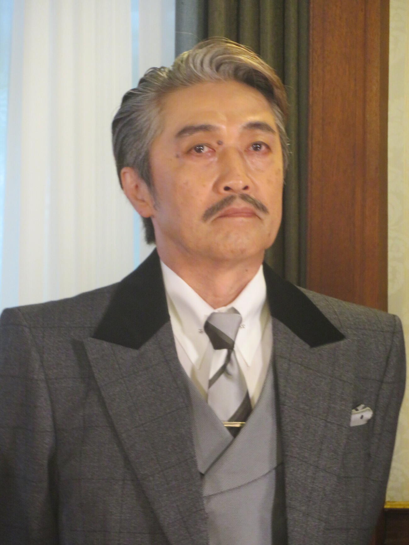 ミュージカル「ミー＆マイガール」製作発表会見に出席した池田成志（撮影・川田和博）