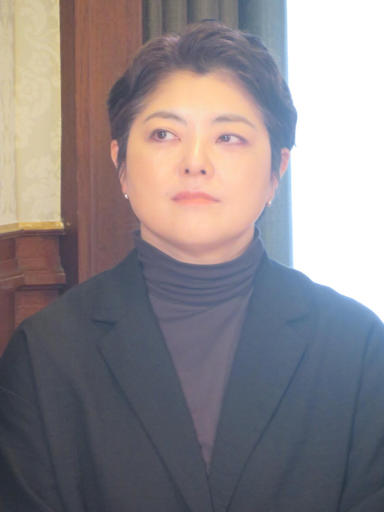 ミュージカル「ミー＆マイガール」製作発表会見に出席した演出家の小林香氏（撮影・川田和博）