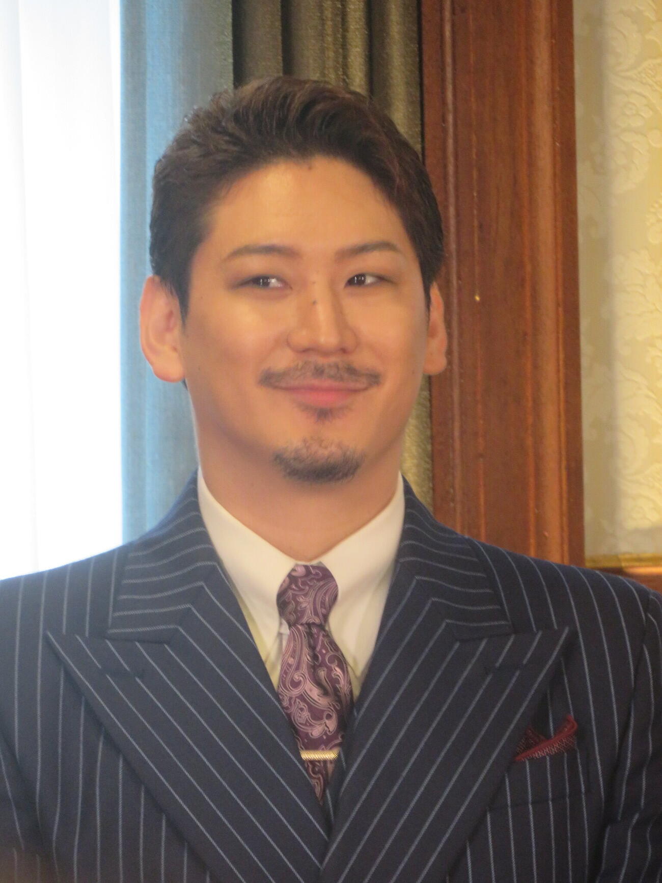 ミュージカル「ミー＆マイガール」製作発表会見に出席した小野田龍之介（撮影・川田和博）