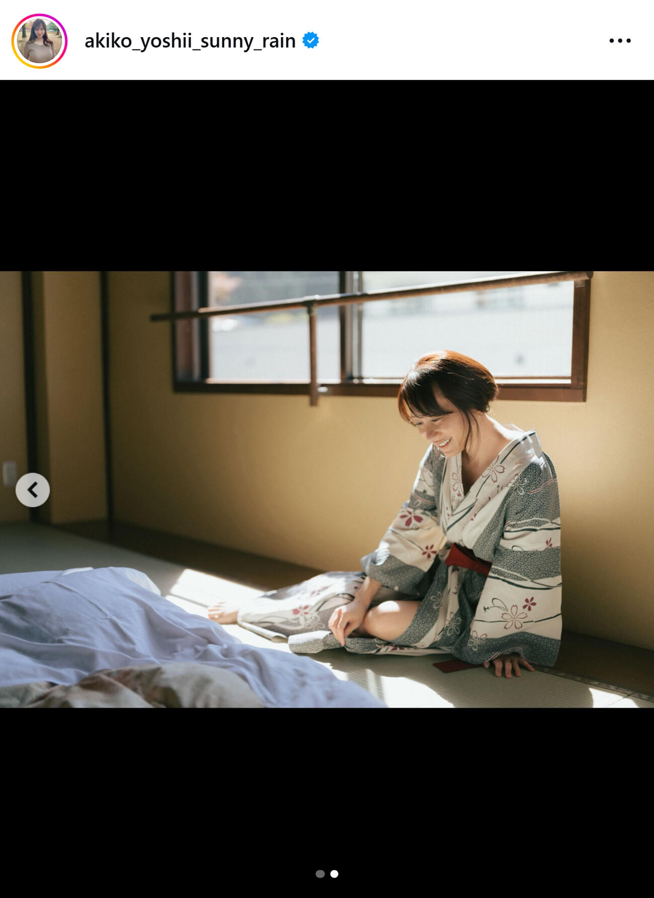 吉井明子さんのインスタグラムから