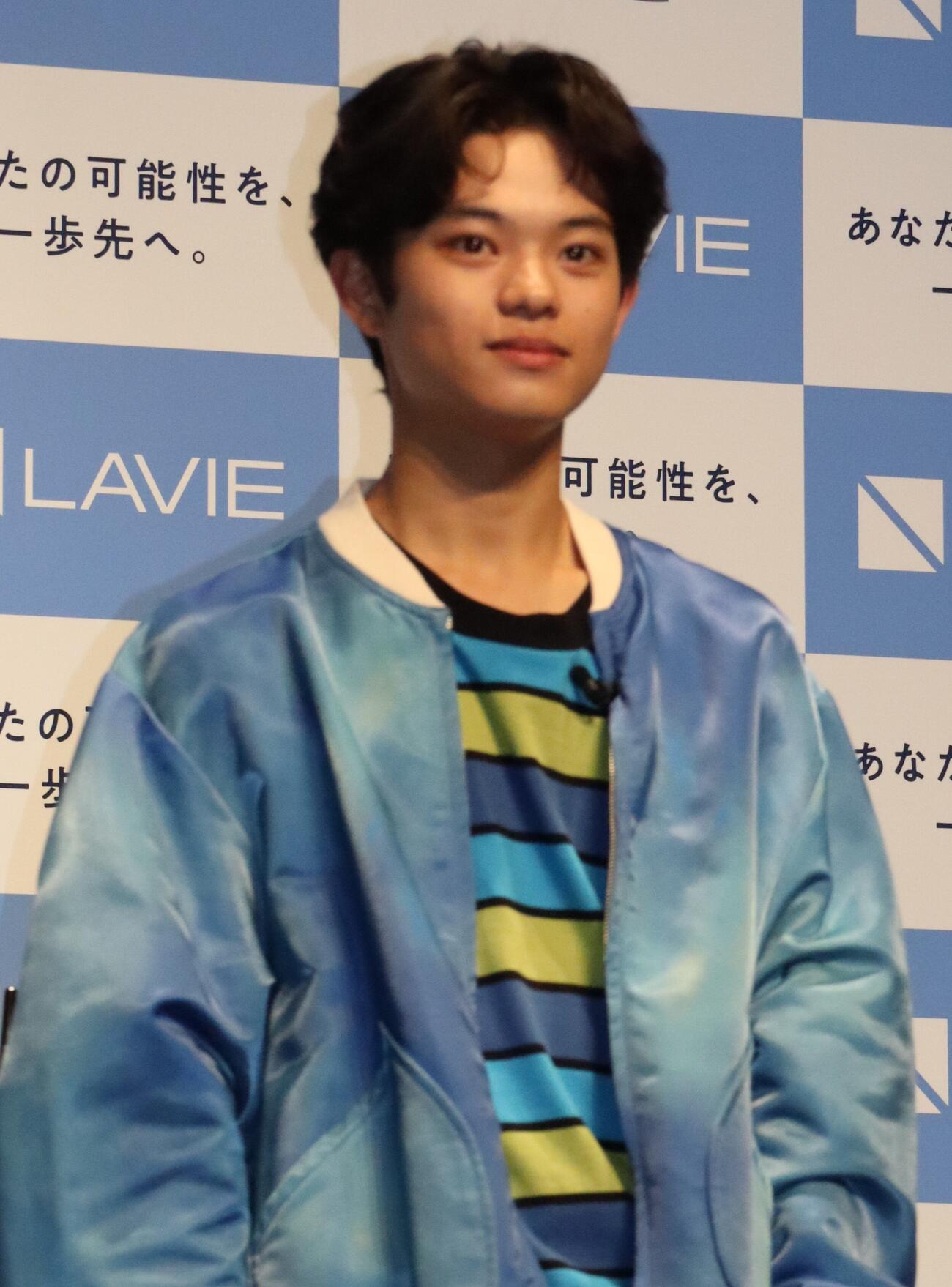 「LAVIE　新CM、新商品戦略発表会」に出席した黒川想矢
