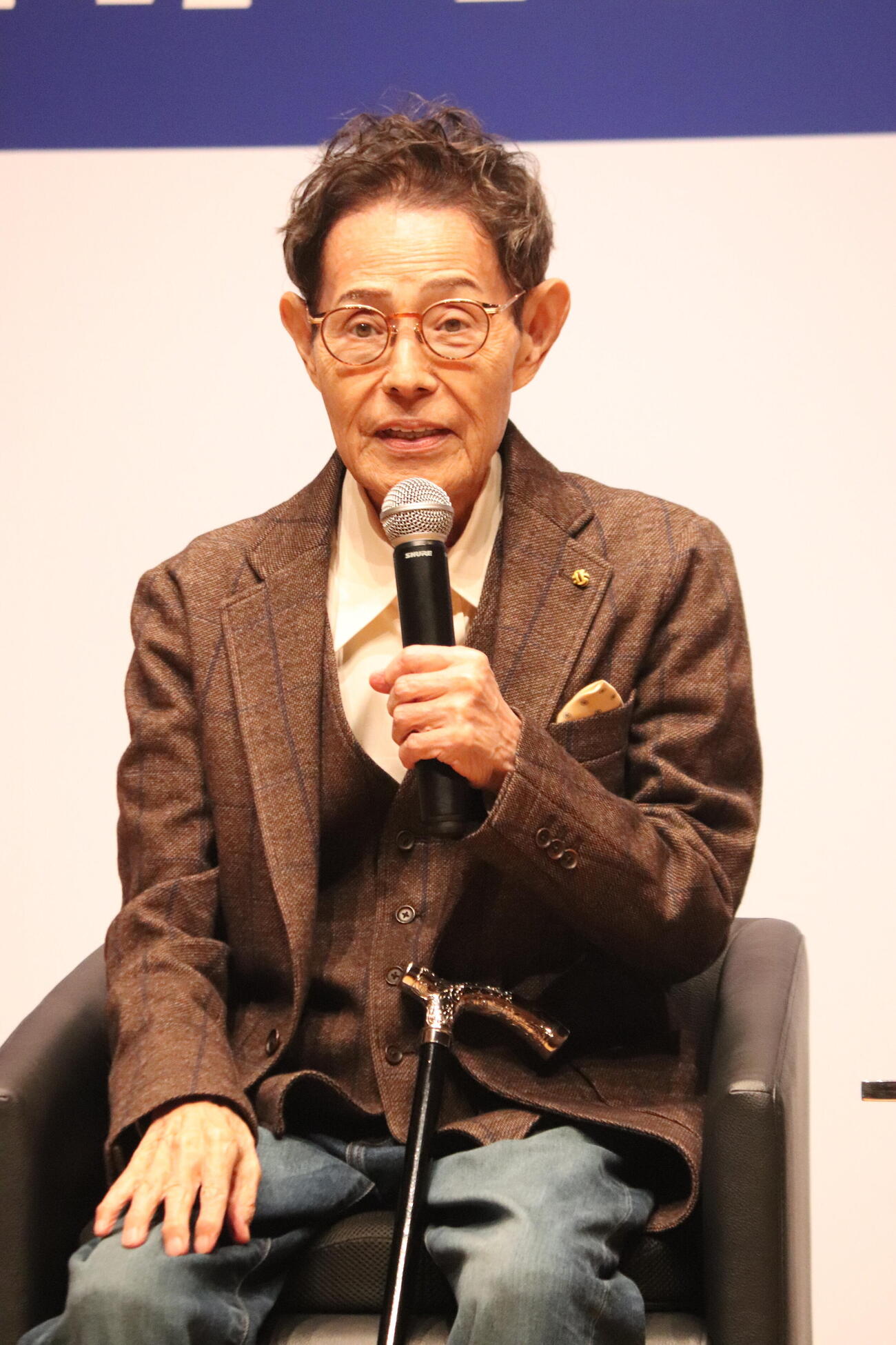 「高齢者と家族を守る　秋冬の感染症最新事情」メディアセミナーに出席した加藤茶

