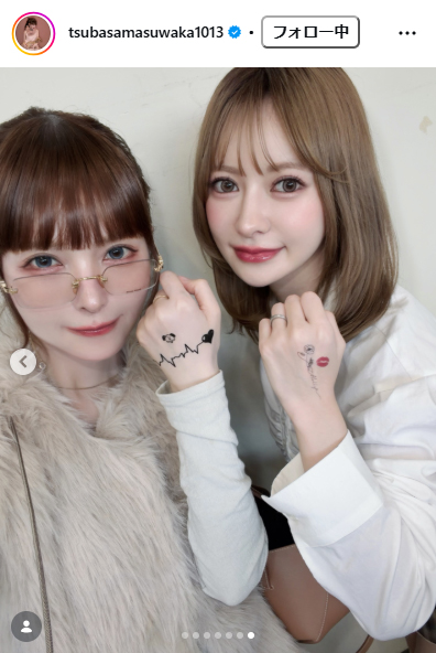 益若つばさのインスタグラムから