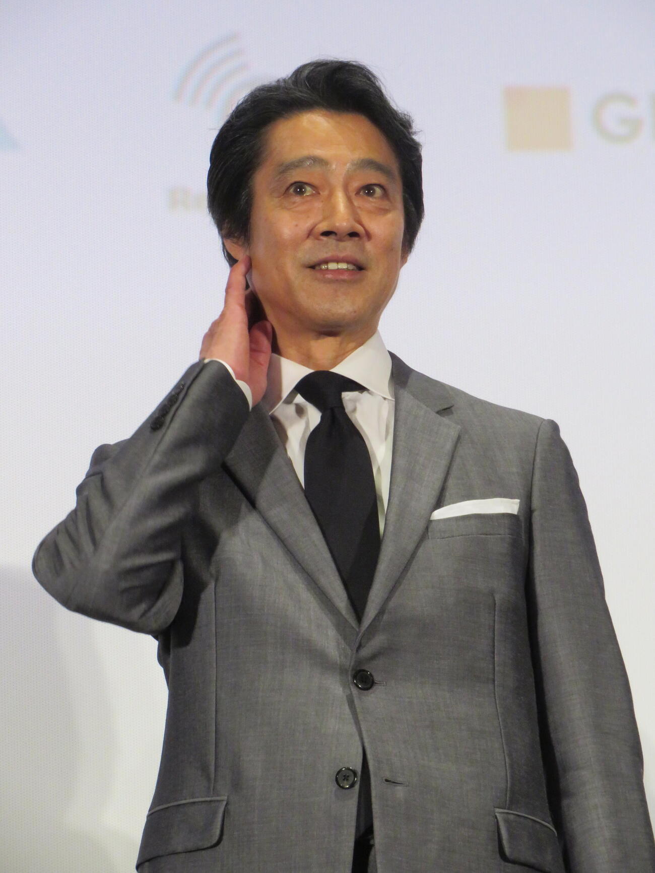 東京国際映画祭ガラ・セレクションに出奔された映画「記憶ゼロ」舞台あいさつに登壇した堤真一（撮影・村上幸将）
