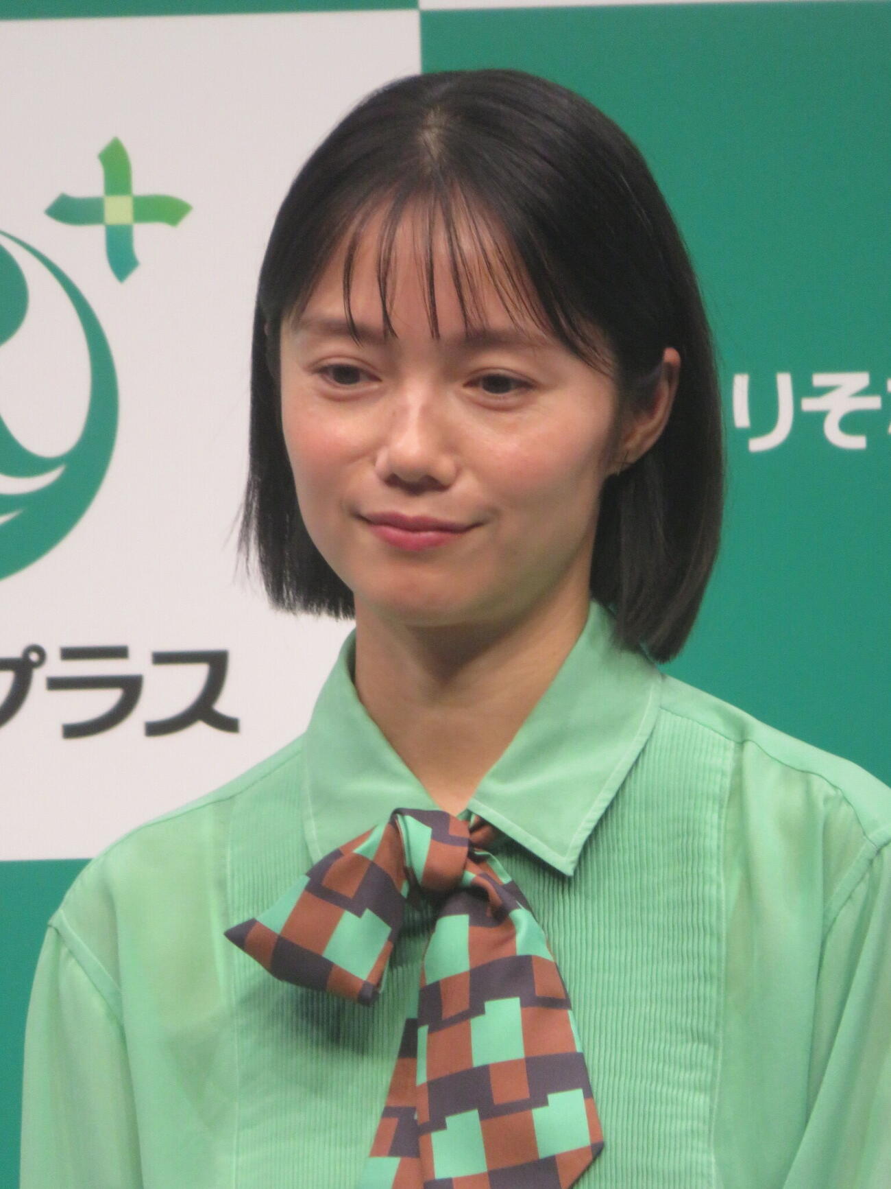 「りそなプラス」新CM発表会に出席した宮﨑あおい（撮影・川田和博）