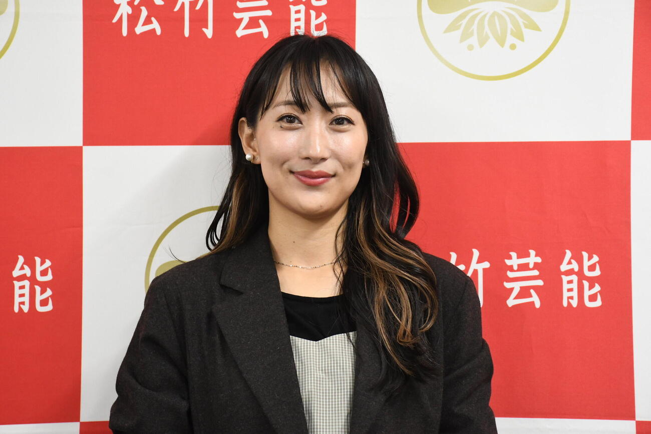 社会人野球愛をあふれさせた清水綾音（撮影・阪口孝志）