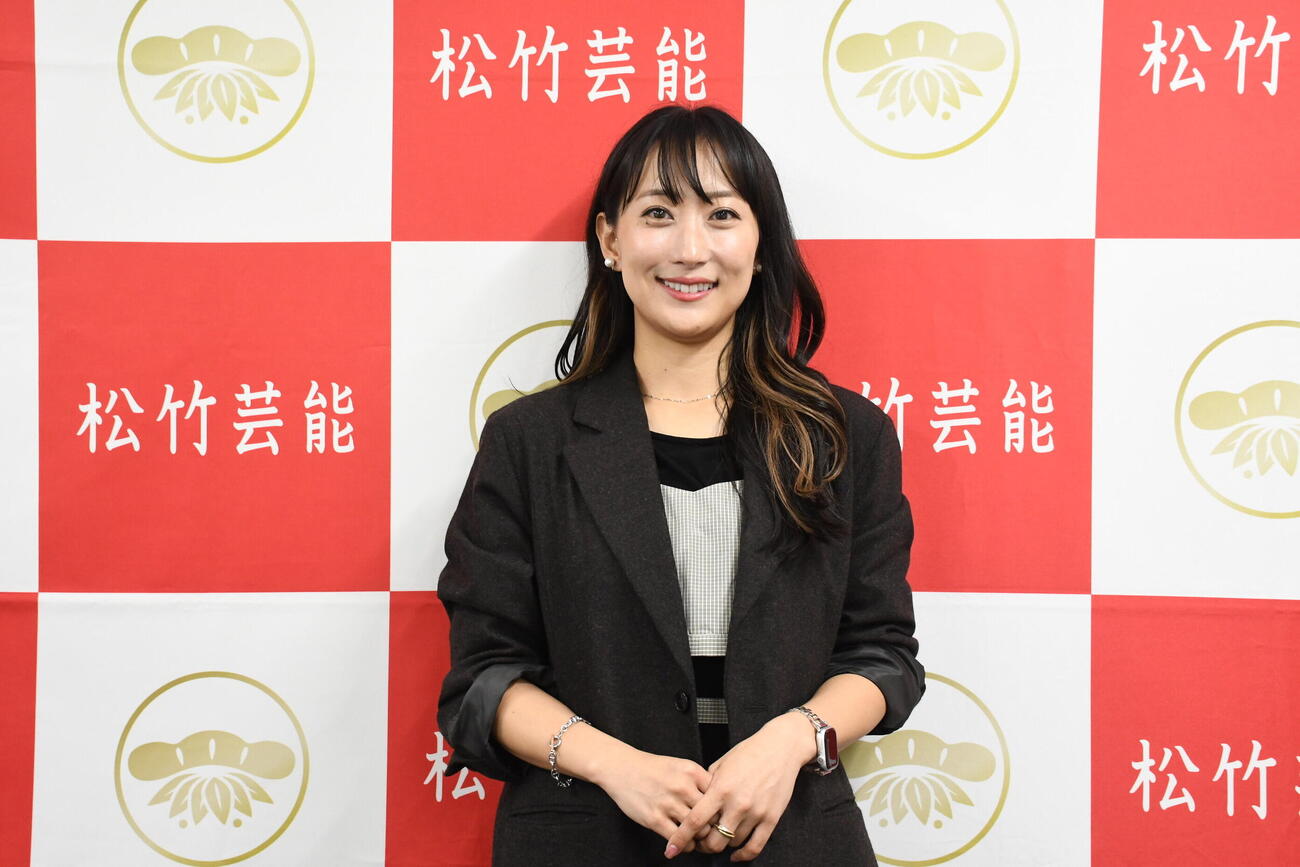 社会人野球愛をあふれさせた清水綾音（撮影・阪口孝志）