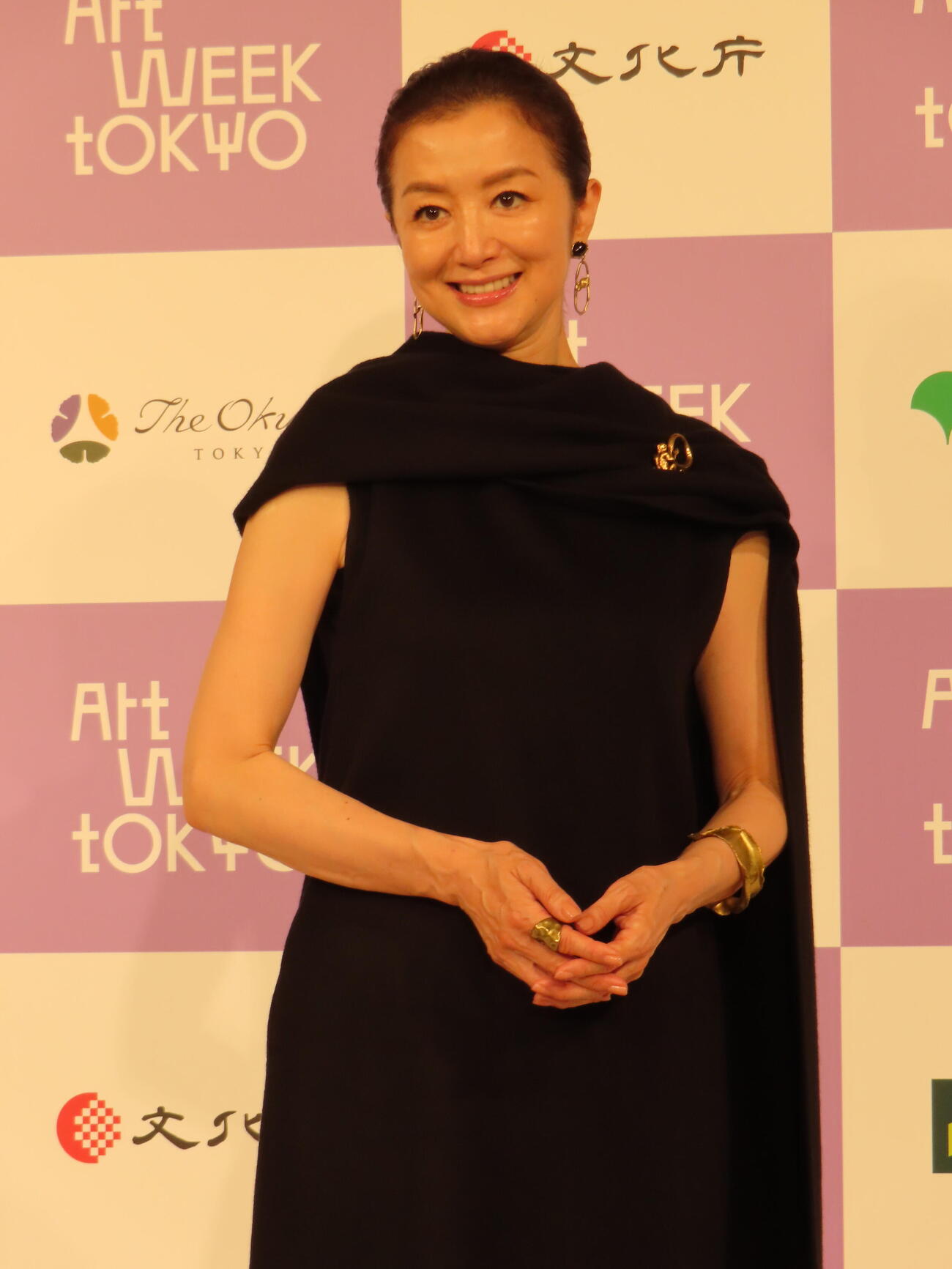 アートウィーク東京の記者発表に登壇した鈴木京香（撮影・鎌田良美）