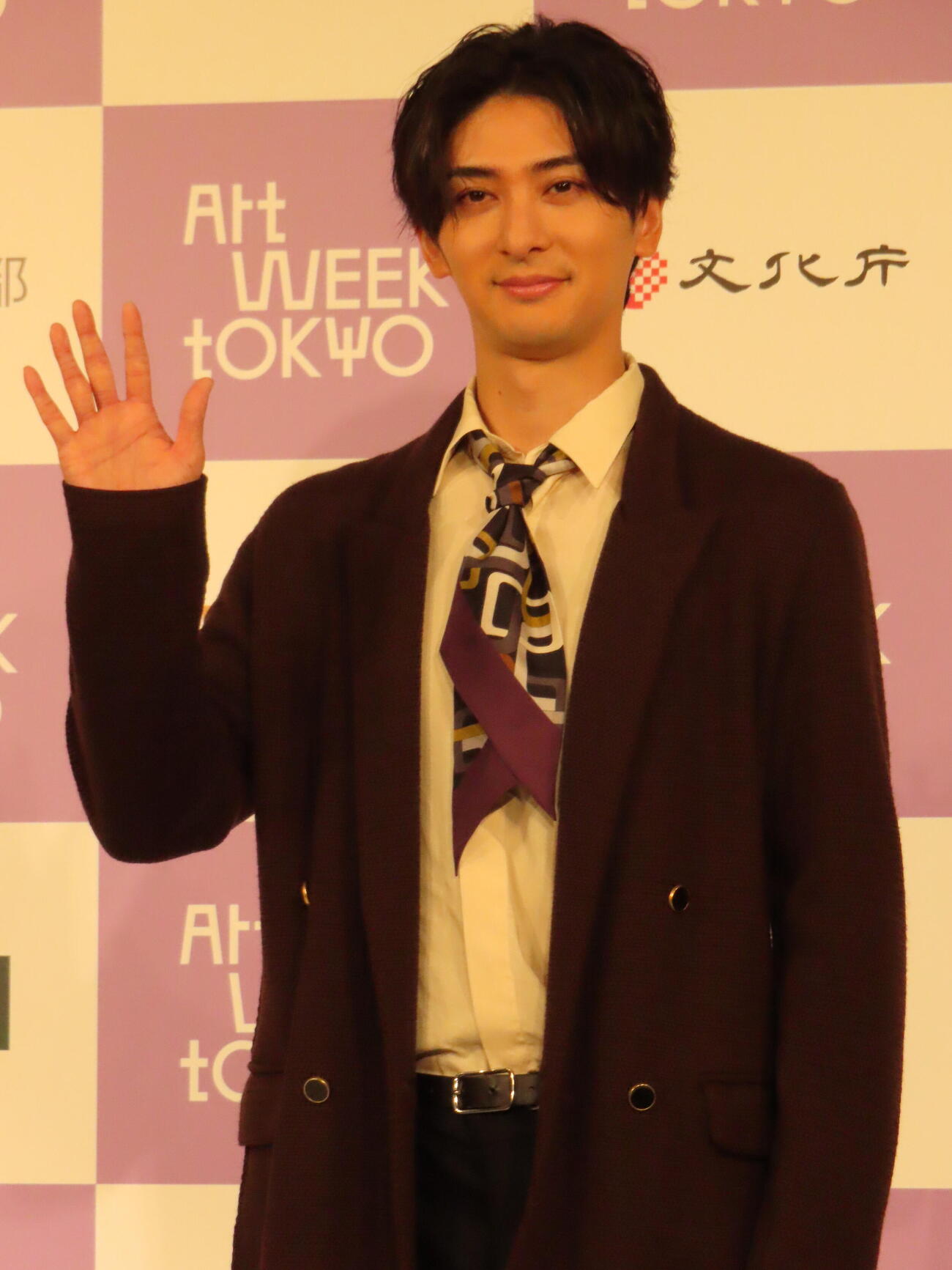 アートウィーク東京の記者発表に登壇した古川雄大（撮影・鎌田良美）