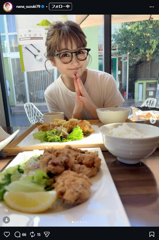鈴木奈々のインスタグラムから