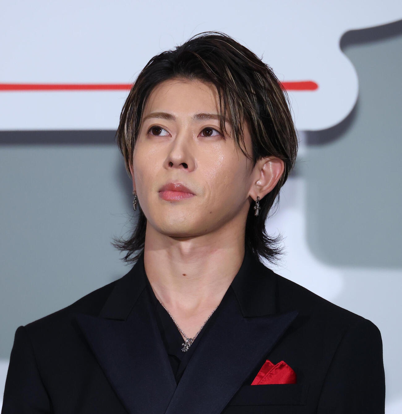 映画「mentor」舞台あいさつを行う末澤誠也（撮影・中島郁夫）