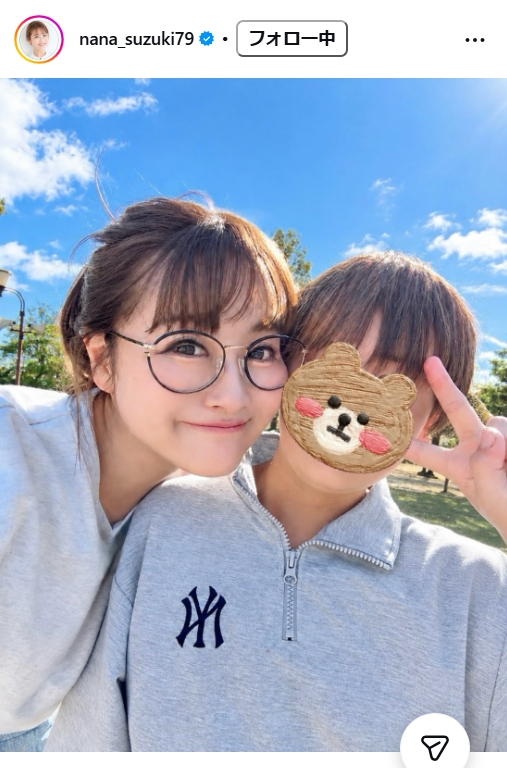 鈴木奈々のインスタグラムから