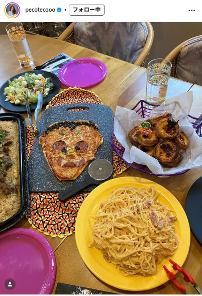 pecoがハロウィーンパーティーの様子を公開（pecoのインスタグラムから）