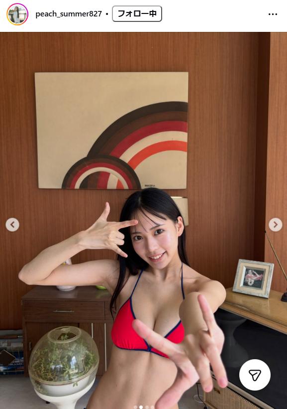 奥村桃夏のインスタグラムから