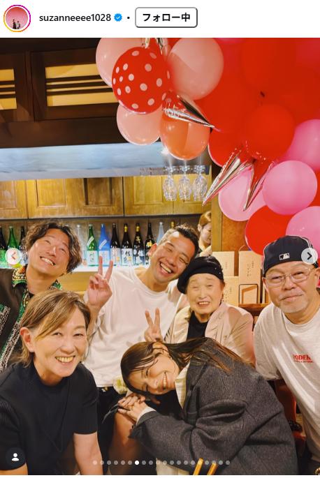 スザンヌのインスタグラムから