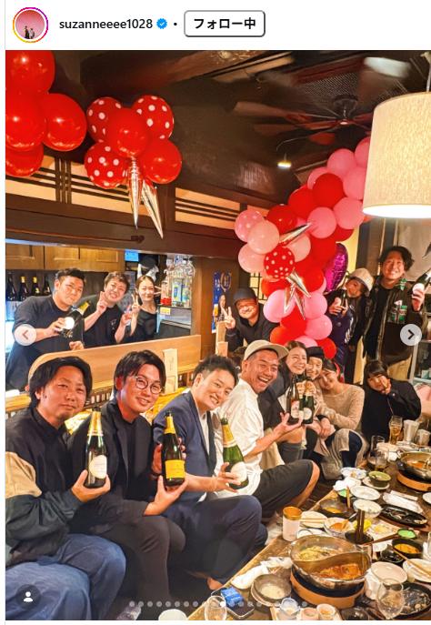 スザンヌのインスタグラムから