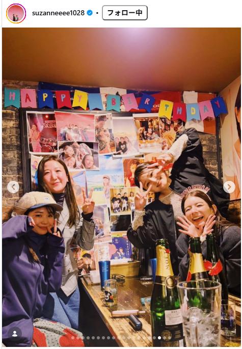 スザンヌのインスタグラムから