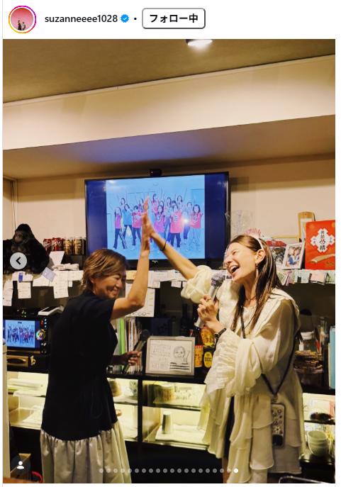 スザンヌのインスタグラムから
