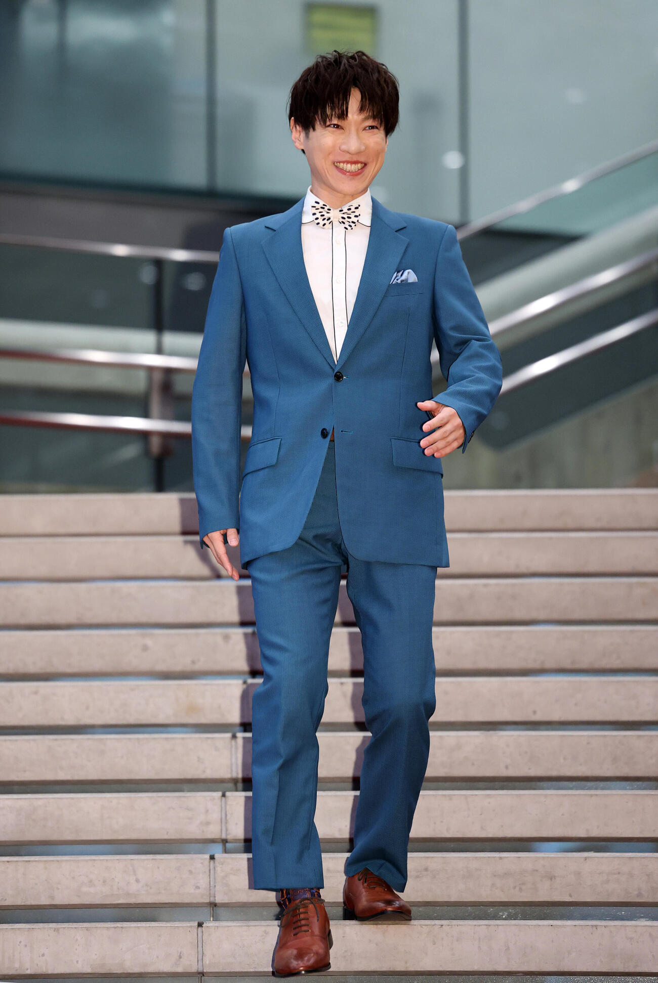 キネコ国際映画祭オープニングセレモニーに臨む横山だいすけ（撮影・鈴木正人）