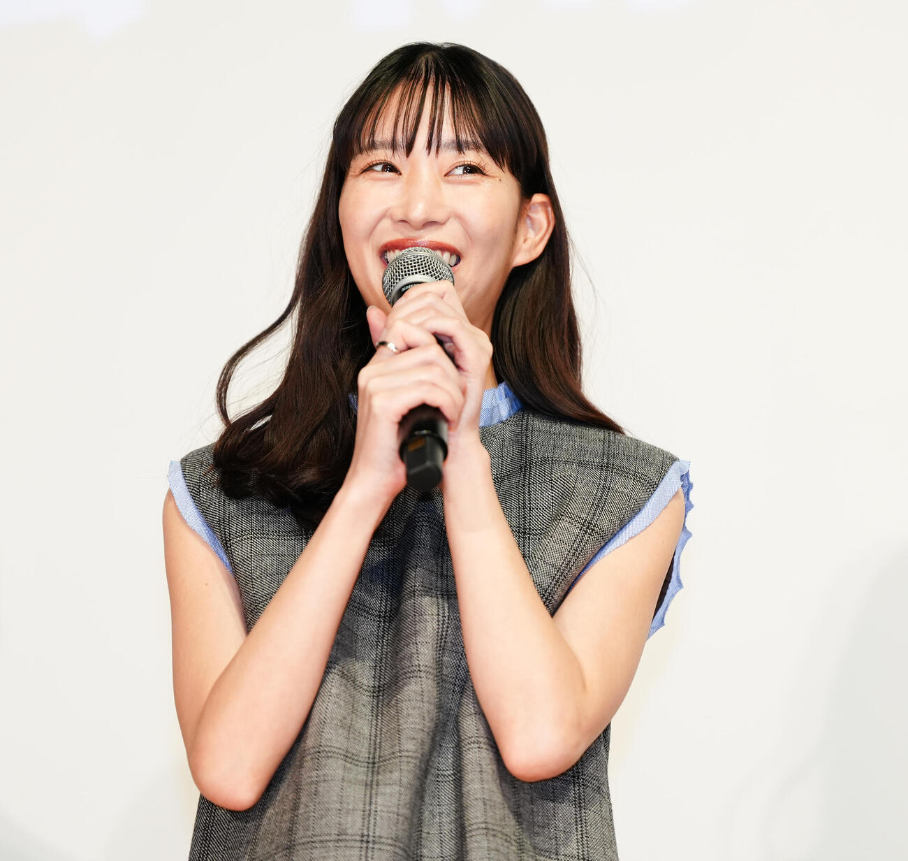 映画「見上げてごらん」公開記念舞台あいさつに登壇した森川葵（撮影・鈴木みどり）