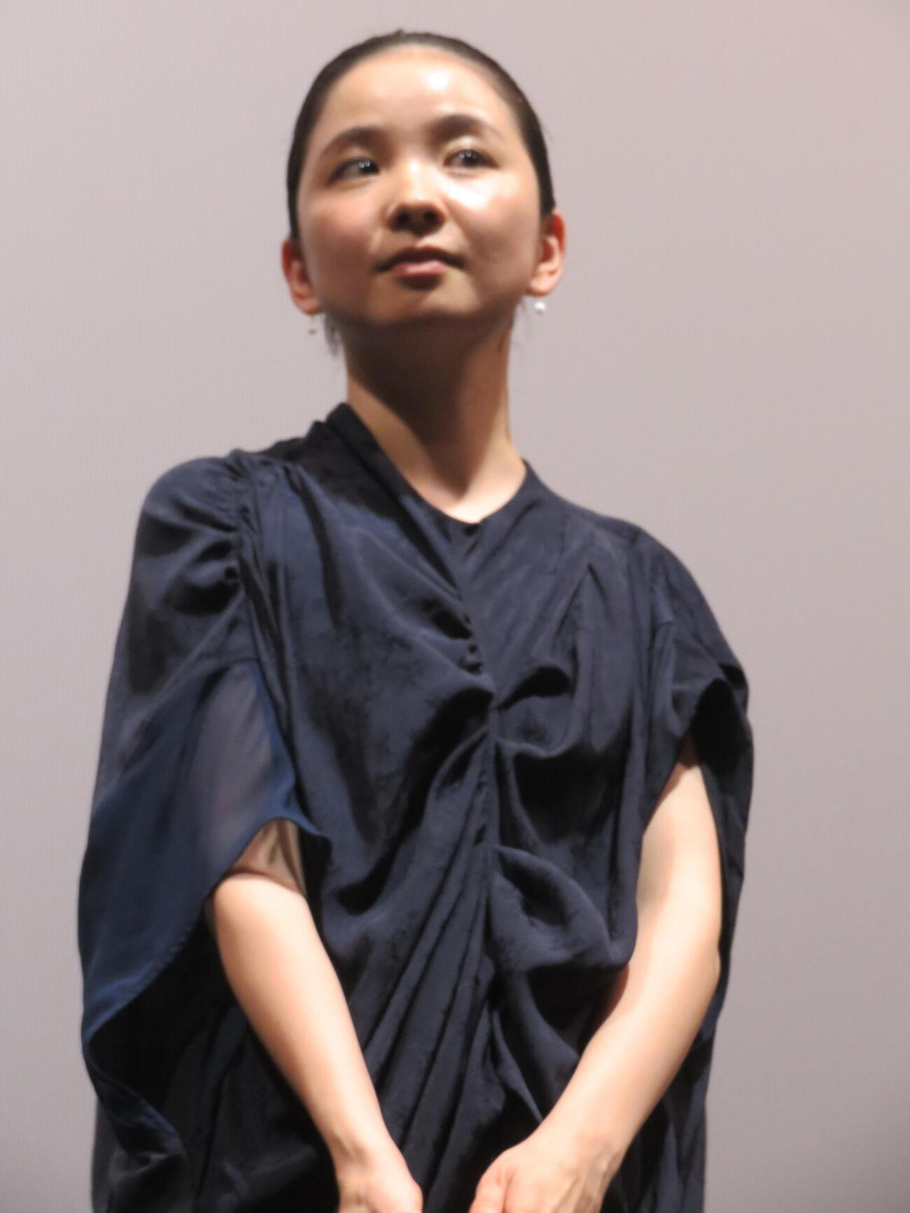 映画「恒星の向こう側」公開記念舞台あいさつに登壇した福地桃子（撮影・村上幸将）