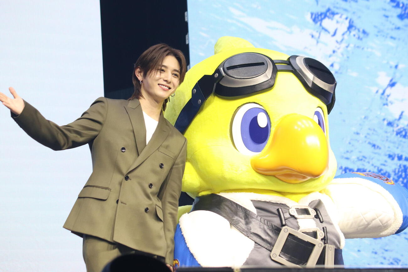 「ファイナルファンタジーXIV」メディア発表会に出席したHey！Say！JUMP山田涼介

