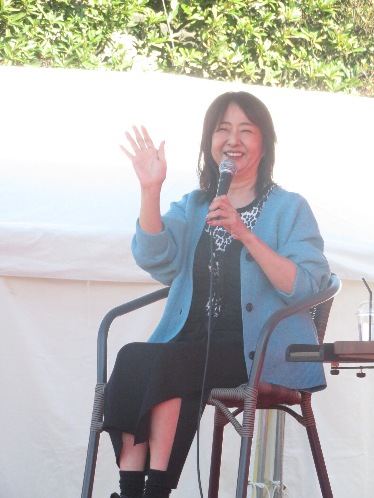 「寅さんサミット2026」でトークショーを行った美保純