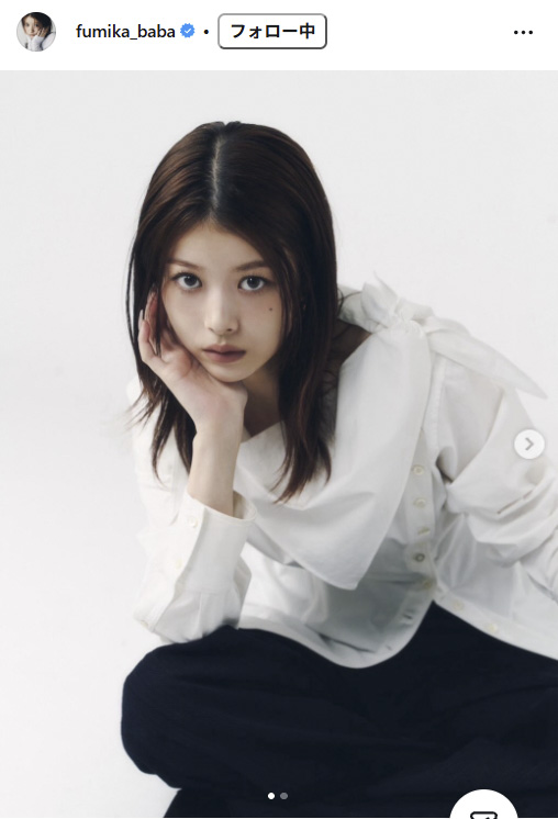 馬場ふみかのインスタグラムから