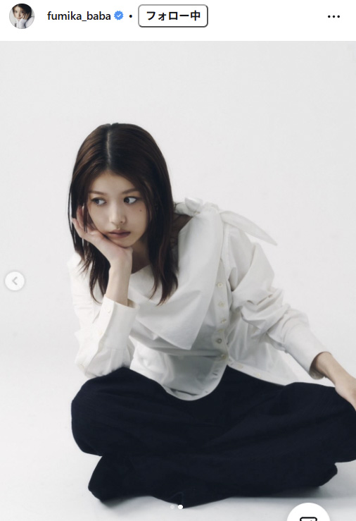 馬場ふみかのインスタグラムから