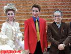取材に応じる、左から咲妃みゆ、早霧せいな、モンキー・パンチ氏（撮影・小林千穂）