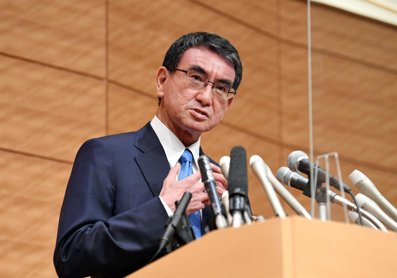 河野太郎行革相（2021年9月10日撮影）