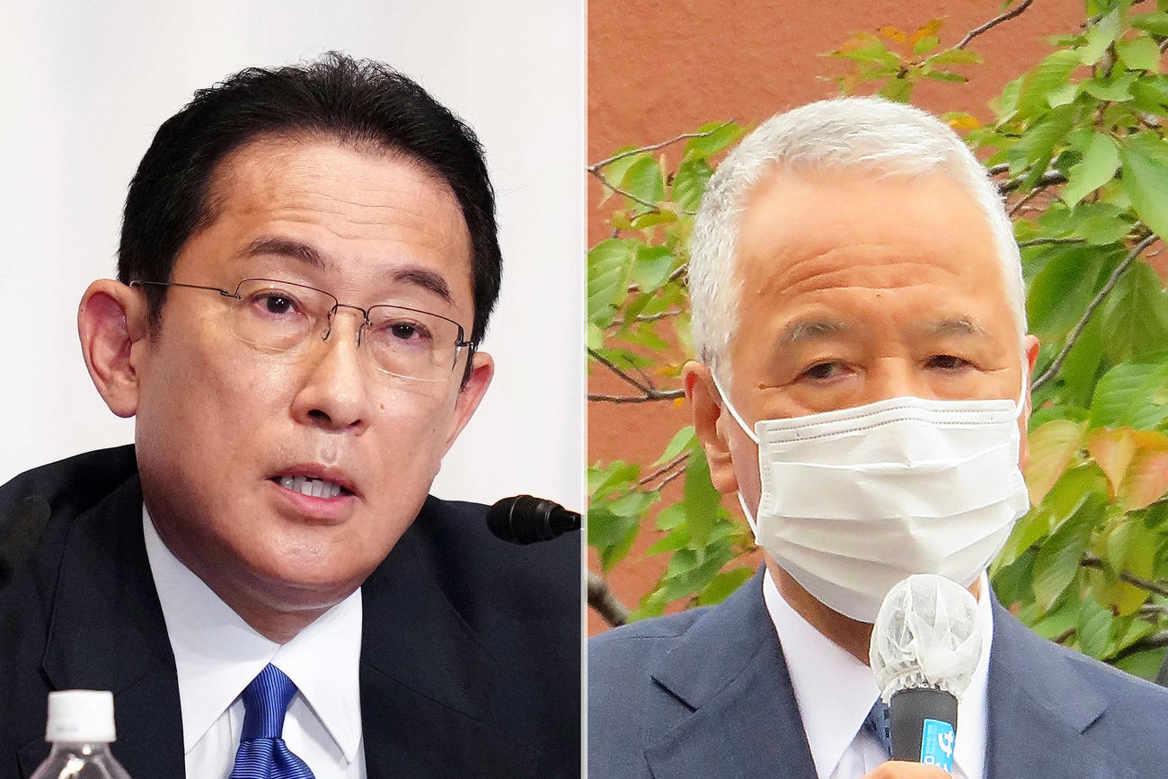 岸田文雄首相と甘利明・前自民党幹事長