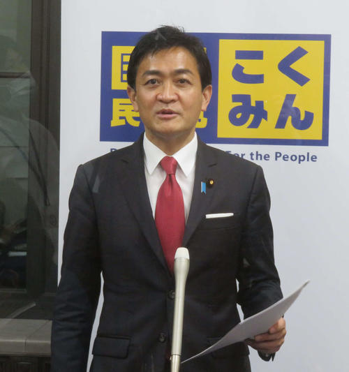 国民民主党の玉木雄一郎代表（2022年1月20日撮影）