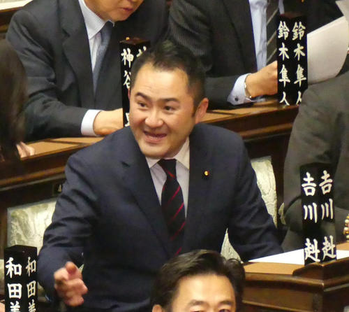 吉川赳衆院議員（19年3月14日撮影）