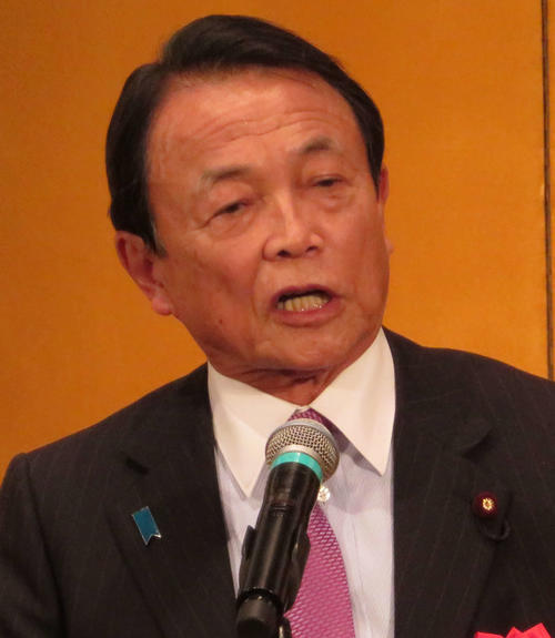 麻生太郎・自民党副総裁(2019年12月23日撮影)