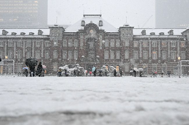 雪は都心でも