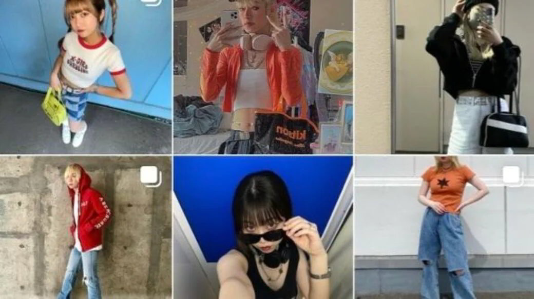 インスタグラムで「Y2Kファッション」と検索すると、さまざまな装いが（インスタグラムより）