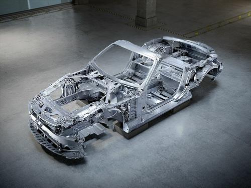 7代目「SL」のボディー構造（写真：Mercedes-Benz）