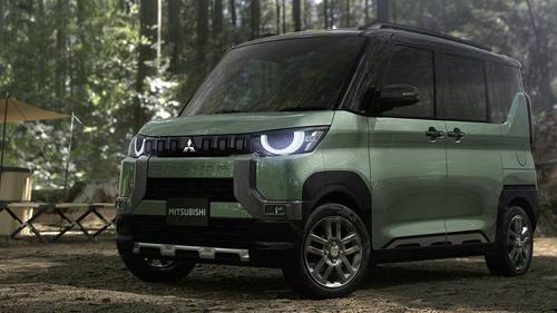 2022年11月4日にエクステリアデザインが公開された「デリカミニ」(写真:三菱自動車)