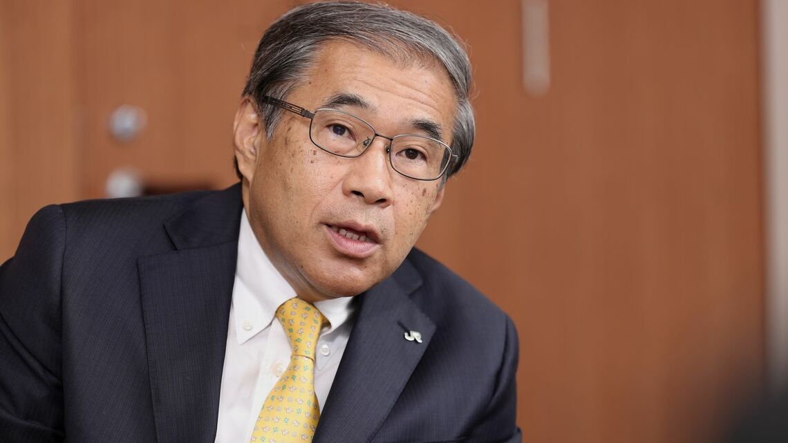 JR東日本の深澤祐二社長（撮影：尾形文繁）