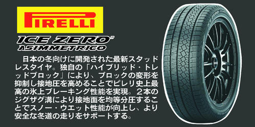 ピレリ　アイス　ゼロ アシンメトリコ