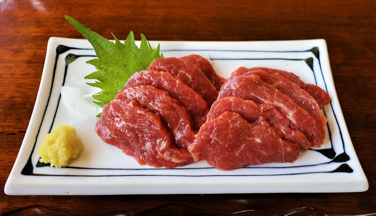 吉兆の馬刺し